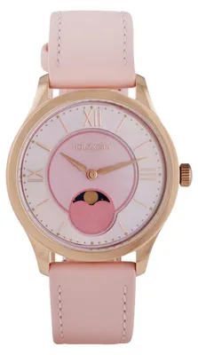 Holzkern Damen-Armbanduhr Moonray Perlmutt/Rosa 1