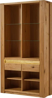 Produktbild von MASSIVMOEBEL24.DE Bücherregal Wildeiche 113x40x205 braun geölt KENT #329