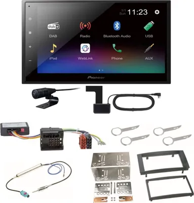 Produktbild von Pioneer DMH-A340DAB USB MP3 DAB+ Moniceiver FLAC WMA Einbauset für Touareg 7L