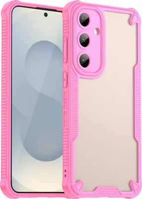 Image de Étui de protection pour Samsung Galaxy S25 FE, dos transparent mat, étui à coque en TPU rose