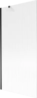 Immagine prodotto di Mexen Next paratia da vasca da bagno a 1 anta 90 x 150 cm, strisce, nero - 895-090-000-00-09-70