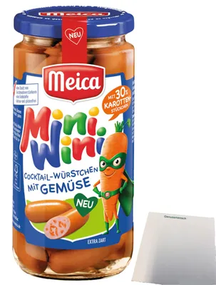Produktbild von Meica Mini Wini Singles Karotte (380g Glas) + usy Block