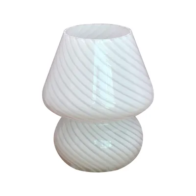 Produktbild von JDONG Pilzlampen Tischlampe Glas Dimmbar Pilz Lampe Weiß Nachttischlampe Kleine Lampe für Schlafzimmer Wohnzimmer Deko & Geschenk