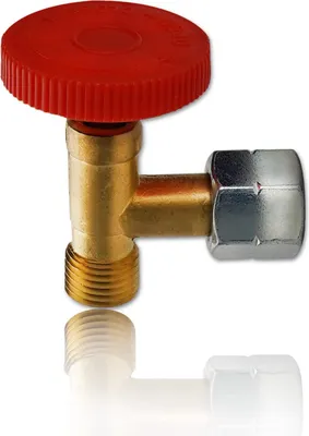 Produktbild von PELMOS Gasdruckregler aus Messing I Zum genauen Regulieren der Gaszufuhr I Stufenloses Gasventil für Gasgrills und andere Gasgeräte