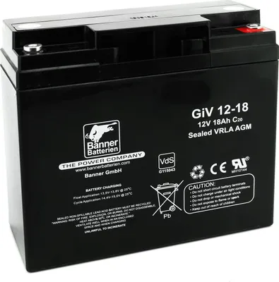 Zdjęcie produktu dla Akumulator rezerwowy Bull 12 V 18 Ah GIV 12-18