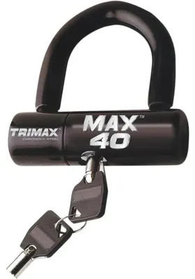 Produktbild von Trimax Locks Max 40 Max40bk Scheibenbremsenschloss Silber  Silber One Size