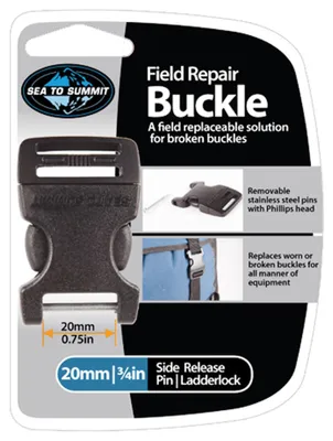 Immagine prodotto di Fibbia di ricambio Field Repair a sgancio laterale con perno in acciaio inox20 mm