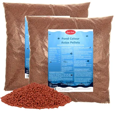 Produktbild von 2 x 10 Liter (7,4 kg) Lyra Pond® Pond Colour Astax Koi Pellets Fischfutter Teichfutter