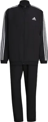 adidas Trainingsanzug Woven Männer 3 Streifen schwarz