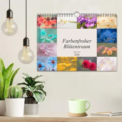 Produktbild von Farbenfroher Blütentraum (Wandkalender 2026 DIN A4 quer), CALVENDO Monatskalender
