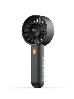 Produktbild von Warmco HC2 Handventilator Akku Aufladbar 5000mAh Tragbarer Mini Ventilator 5000mAh Akku, 9m/s Luftstrom, 4 Stufen, LED-Display,abnehmbare Frontabdecku