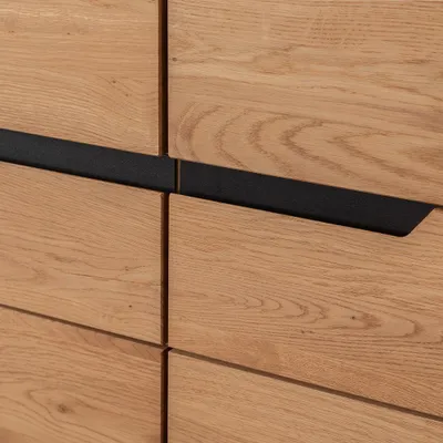 Produktbild von Wohnzimmer Sideboard mit 103 cm Breite in Eiche teilmassiv mit 2 Schubladen & 2 Türen - AVESTA-06