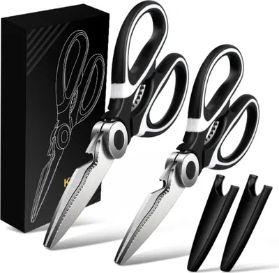 Produktbild von INF Multifunktionale Küchenschere für Hühnerknochen, 2er Set, 2CR13 Edelstahl