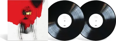 Album cover art and two vinyl records.