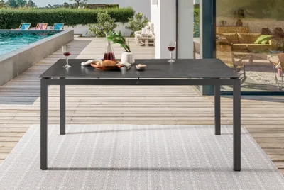 Produktbild von Destiny Esstisch CREMONA 160x90x74cm, Aluminium, Tischplatte Glaskeramik