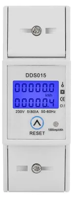 Einphasen-Energiezähler DIN Rail 230V 50Hz 5-80A LCD