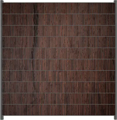 Produktbild von Wallario Zaunsichtschutz mit Motiv Holz-Optik Textur dunkelbraunes Holz für Ein- und Doppelstabmatten Zäune in der Größe 200 x 200 cm