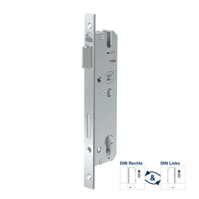 Produktbild von BASI - Einsteck-Rohrrahmenschloss - ES 958 - Lochung: PZW - Stulp 16 mm käntig - Dornmaß: 40 mm - 9585-4016
