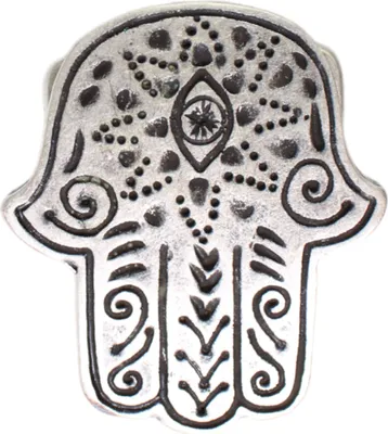 Produktbild von FRONHOFER Gürtelschnalle Hand der Fatima 4 cm, altsilber