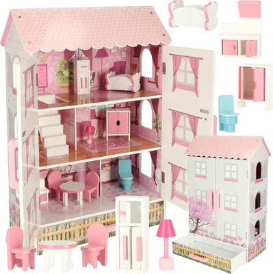 Produktbild von Lulilo Papilio Puppenhaus mit Schubladentür