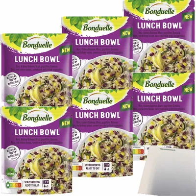 Produktbild von Bonduelle Lunch Bowl Reis 6er Pack (6x250g Beutel) + usy Block