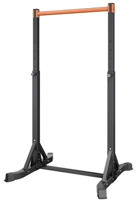 Produktbild von VEVOR Klimmzugstange, 150 kg Tragfähigkeit Tragbare Klimmzugstation, Freistehende Klimmzugstangen mit H-Rahmen Struktur & Schwerlaststahlrohr, 8-stufige Höhenverstellung Schwerkraft Fitness für Arme Rücken Brust, Einzelstangenversion, Nicht faltbar