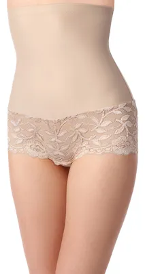 Produktbild von Bellivalini Damen Slip Miederslip figurformend Bauch Weg Effekt Shapewear BLV50-104 (Beige, M )