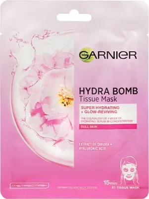 Image de GARNIER SKINACTIVE HYDRA BOMB Tuchmaske SAKURA (28 g)