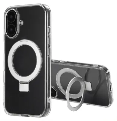 Obrázok produktu pre Accezz Zadný kryt stojana s MagSafe pre Apple iPhone 16 - Transparentný
