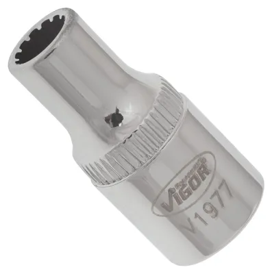 Produktbild von VIGOR Steckschlüsseleinsatz V1977 1/4" Multiprofil SW 5 mm