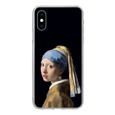 Produktbild von MuchoWow® Handyhülle Schutzhülle Hülle für iPhone X Mädchen mit Perlenohrring - Vermeer - Kunst Silikon Softcase Handy Hülle - Handyhülle