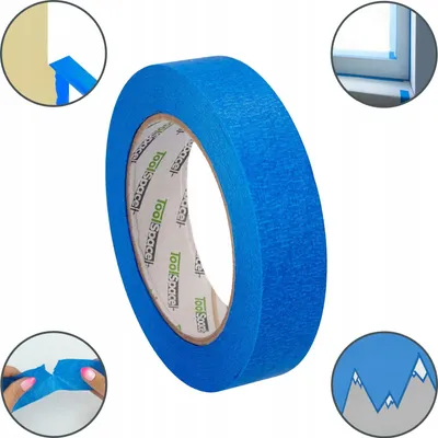Produktbild von Papierband 25mm/50m blau