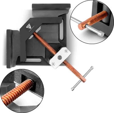Produktbild von STAHLWERK Schweißwinkelklemme Winkelspanner mit 90° Winkel und 100 mm Maulweite