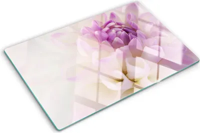 Imagen del producto de Cubierta para placa de cocina – Cubierta para placa de inducción – Placa de protección de vidrio – 80x52 cm – Placas de protección de vidrio para cocina – Vidrio templado – Jiřina blanca