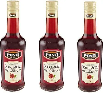 Produktbild von 3x Ponti Aceto Dolce Agro Melagrana Granatapfelessig 500 ml Essig bittersüß