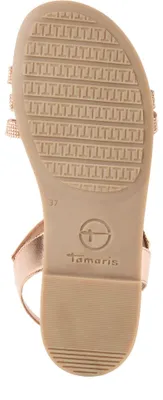 Produktbild von Tamaris Damen Sandale aus Leder mit Strass und Metallic Glanz 1-28120-46, Größe:39 EU, Farbe:Rosa