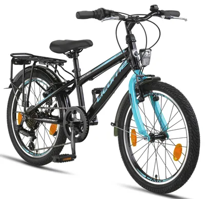 Immagine prodotto di Licorne Bike Carter Premium Mountain Bike Shimano,Pollici:20;Colore:Nero/Blu