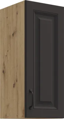 Produktbild von Hängeschrank 30 cm Stilo Grau + Eiche Artisan Küchenzeile Küchenblock Küche