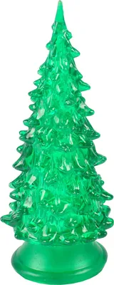 Image de Sapin de Noël LED avec changement de couleur 14cm Décoration d'hiver Sapin lumineux, Couleur:vert