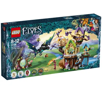 A LEGO Elves Fledermaus-Angriff auf den Elfen-Sternbaum 41196 box.