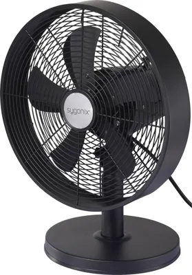 Produktbild von Sygonix Tischventilator Ventilator Lüfter Sy 6661436 Schwarz Aluminium