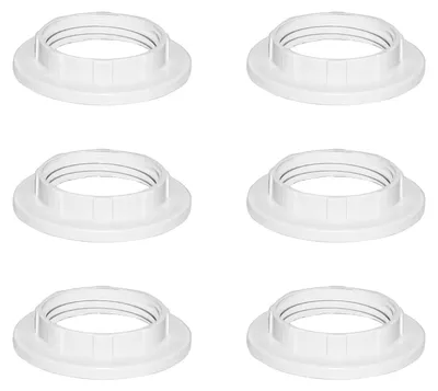 Produktbild von Lampenschirm-Reduzierring, E14-Schraubfassung, Kragenring, 28 mm, Packung mit 6 Stück
