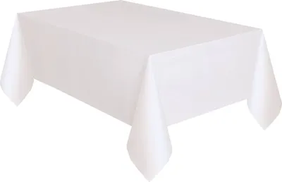Produktbild von Tischdecke PVC Uni 137x274cm Compact Weiss