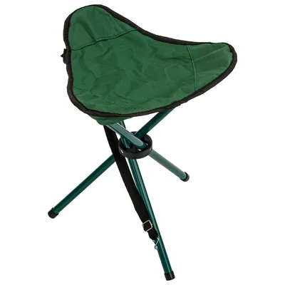 Produktbild von Dreifuß Touristischer Hocker Grün Gartenstuhl Touristischer Stuhl Strandstuhl aus Polyester / Stahl gemütlich leicht gefaltet 30 cm x 30 cm Angelstuhl Überzug Campingstuhl