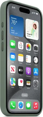 Produktbild von Apple iPhone 15 Pro Silikon Case mit MagSafe Zypresse iPhone 15 Pro