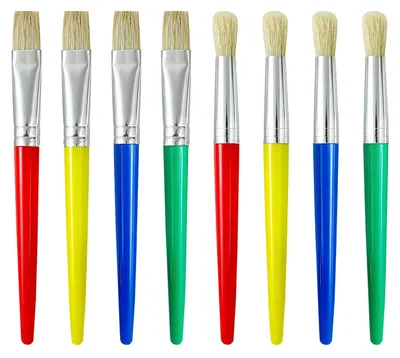 8-teiliges Dry Brush Pinselset mit Nylonborsten