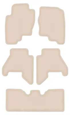 Produktbild von DURBAN Beige Velours-Fußmatten-Set für Nissan Pathfinder R51 SUV (2004-2014)