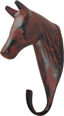 Produktbild von Pferdekopf Vintage Kleiderhaken aus Metall