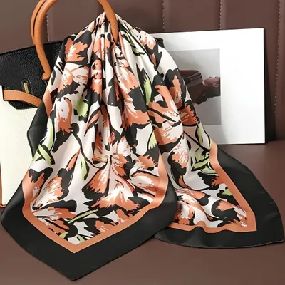 Obrázok produktu pre Elegantná šatka BA-40924 v hnedej, čiernej a bielej farbe KP40924