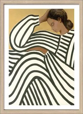 Produktbild von Gerahmtes Bild Striped Woman I 53x73 cm